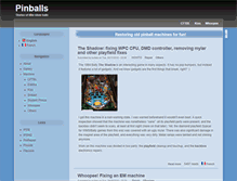 Tablet Screenshot of pinballs.slashdirt.org